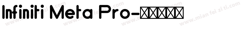 Infiniti Meta Pro字体转换